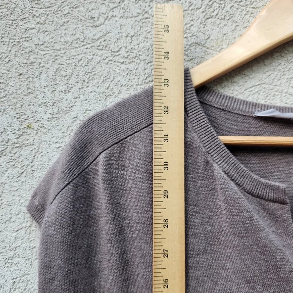 Athleta Knit Dress Women's Medium Taupe Classic Minimalist Neutral Staple Piece - Picture 8 of 11